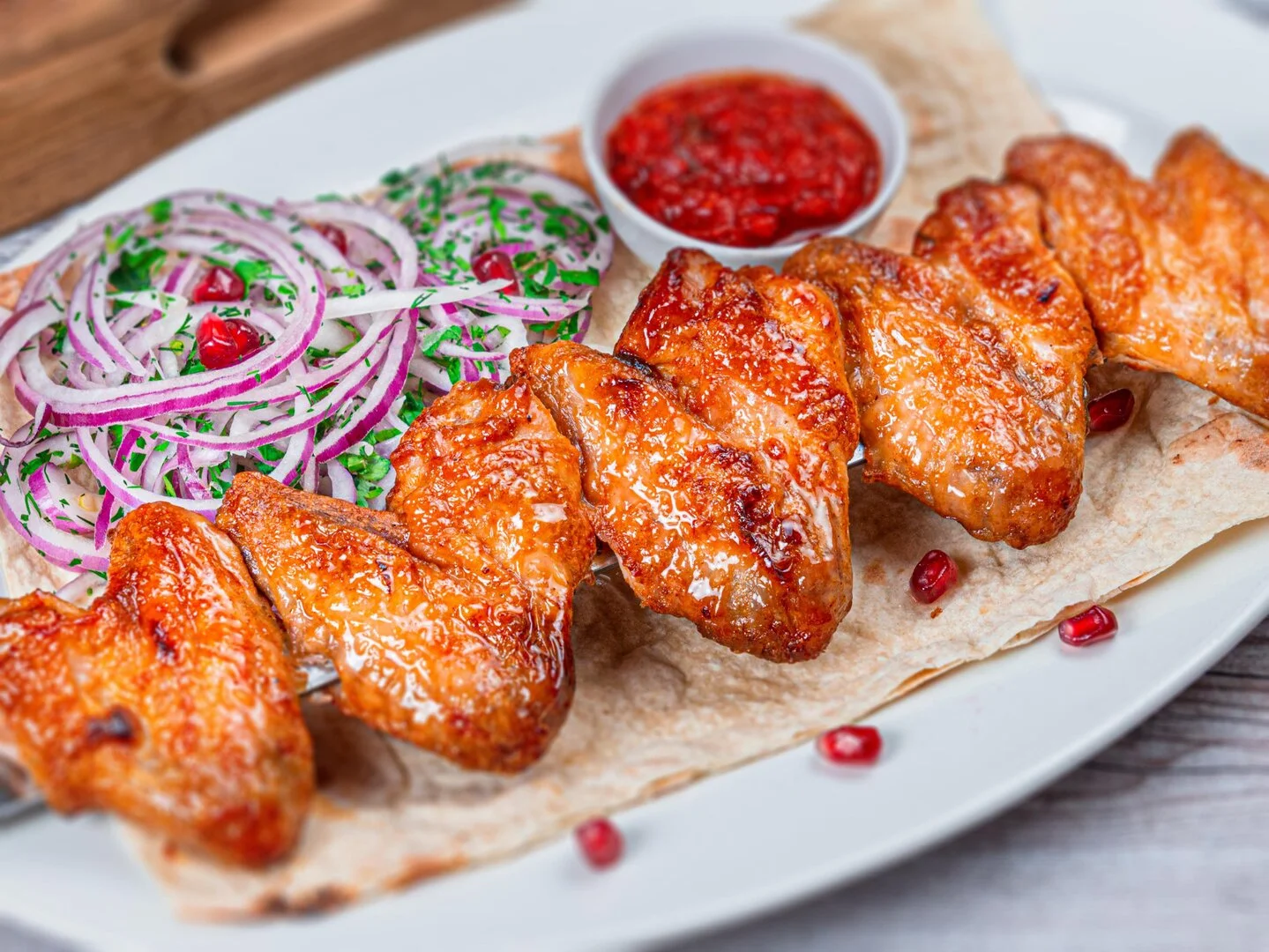 Шашлык из курицы (Крылья) — доставка по Мытищам, ШАШЛЫК МЫТИЩИ